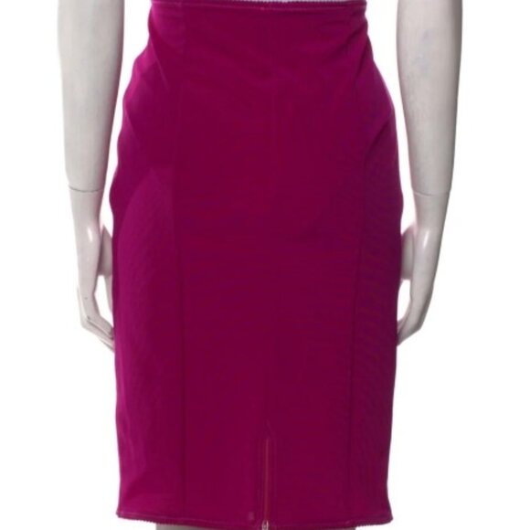 NWT D&G Purple Lace Pattern Knee-Length Skirt Size: M - Picture 3 of 7